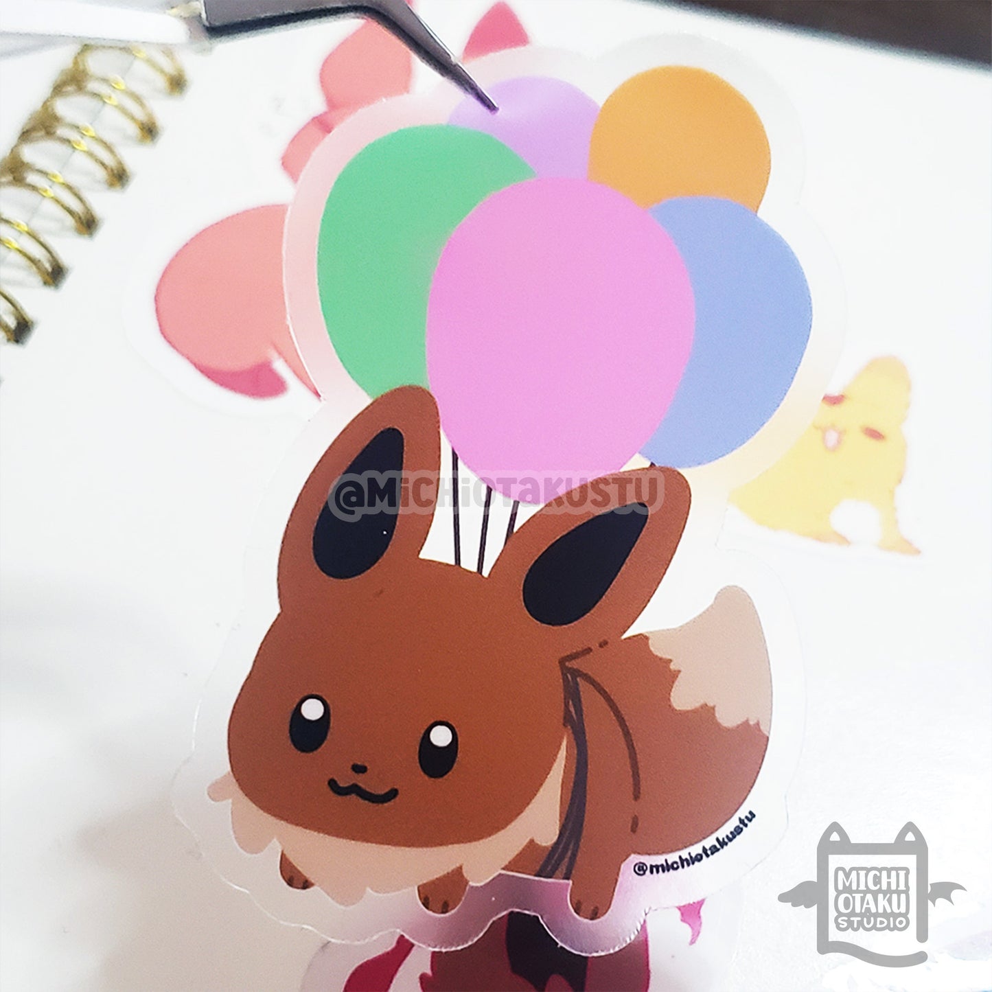 PokéFLY Eevee Clear Sticker