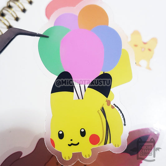 PokéFLY Pikachu Clear Sticker