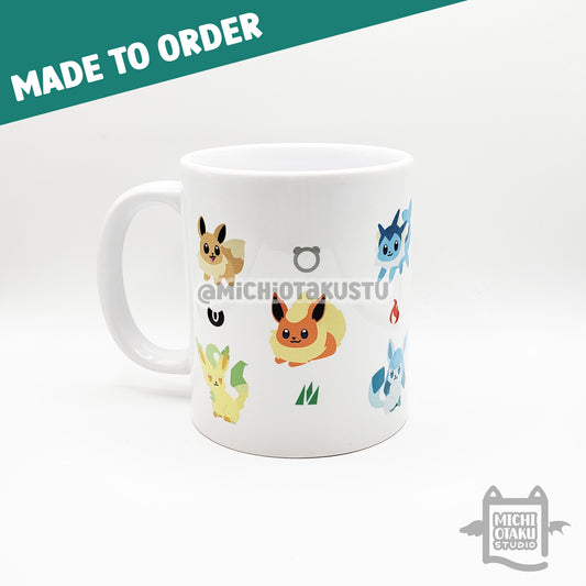 PokéChibi – Eeveelution 11oz Ceramic Mug