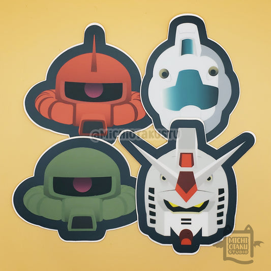 Mobile Suit Head – Sticker Pack