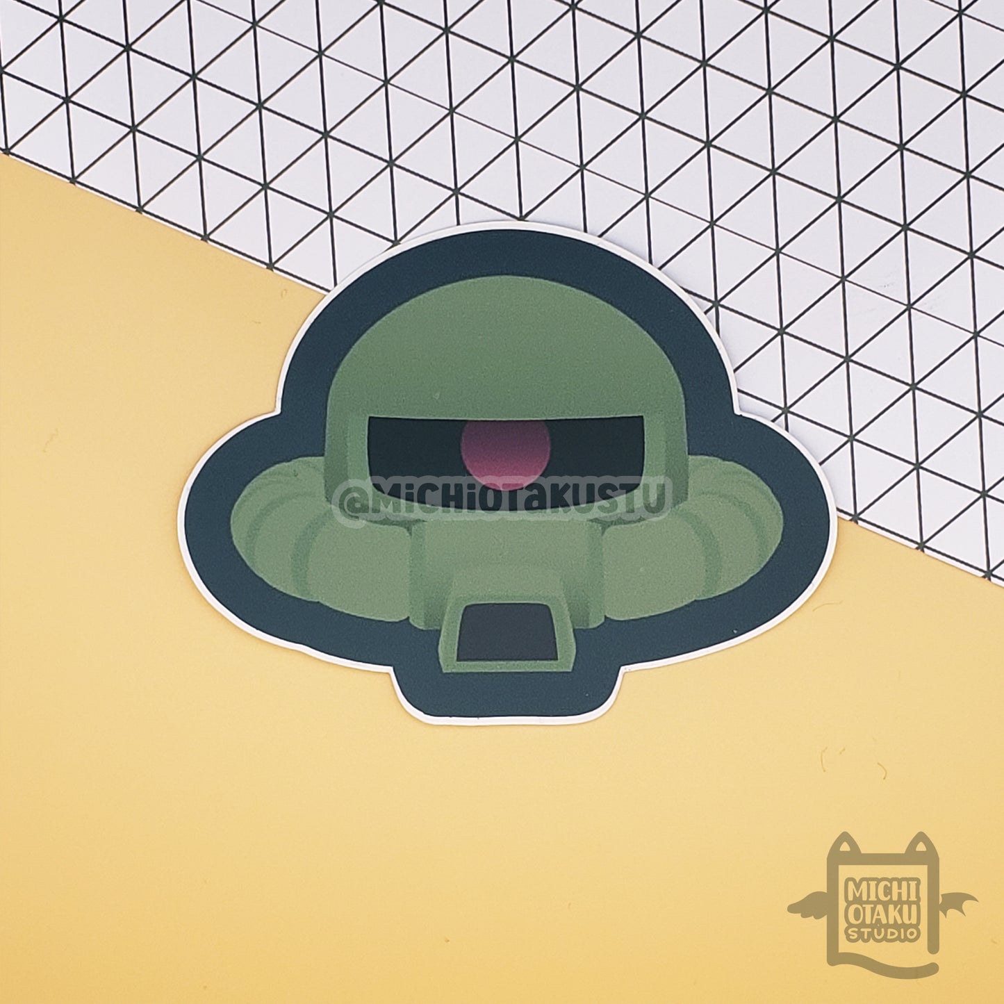 Mobile Suit Head – Green Zaku Sticker