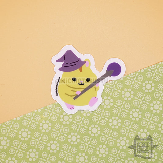 Pet Fantasy – Hamster the Thaumaturge Clear Sticker