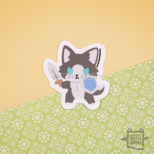 Pet Fantasy – Husky the Gladiator Clear Sticker