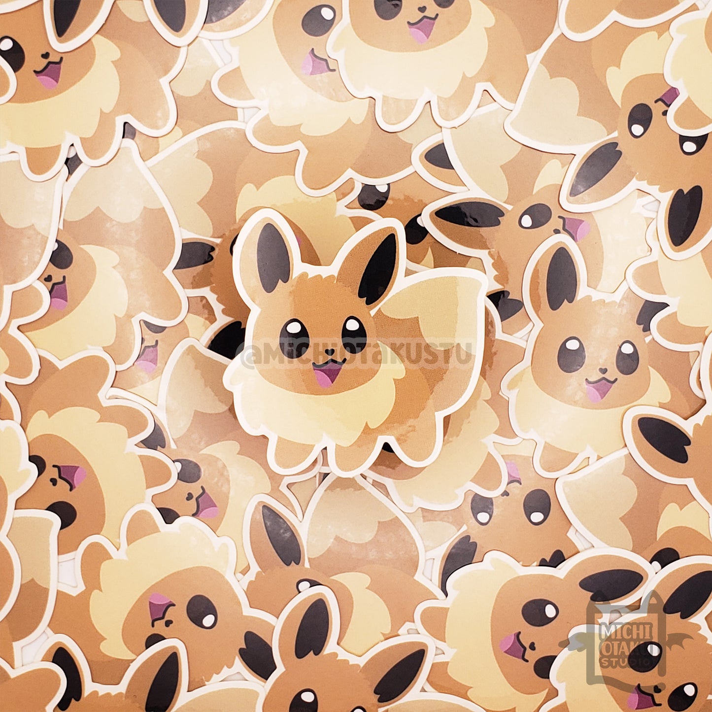 PokéChibi – Eevee Clear Sticker