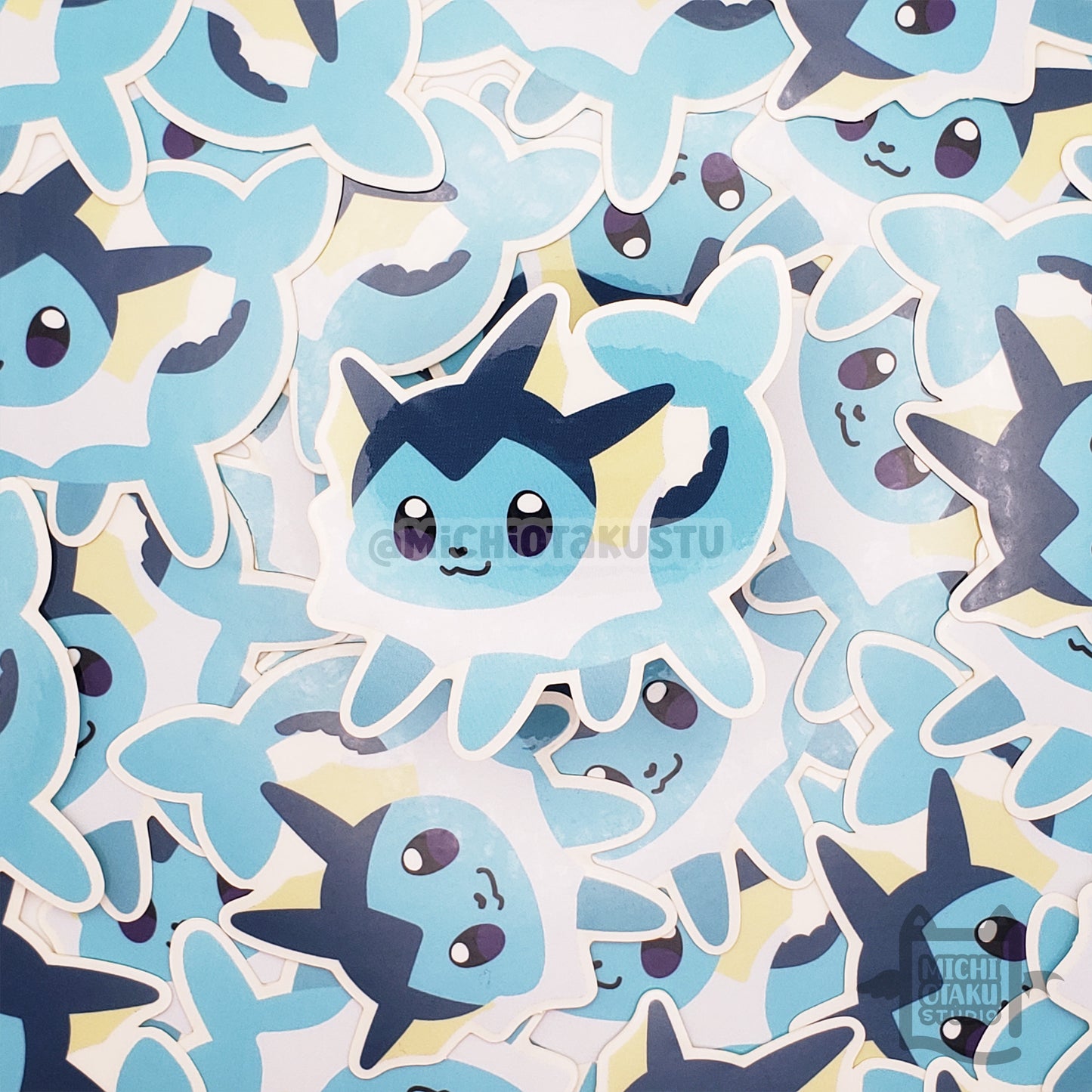 PokéChibi – Vaporeon Clear Sticker